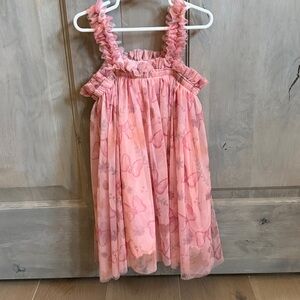 Disney Pink Minnie Mouse Bow Tulle Spring Summer Easter Dress